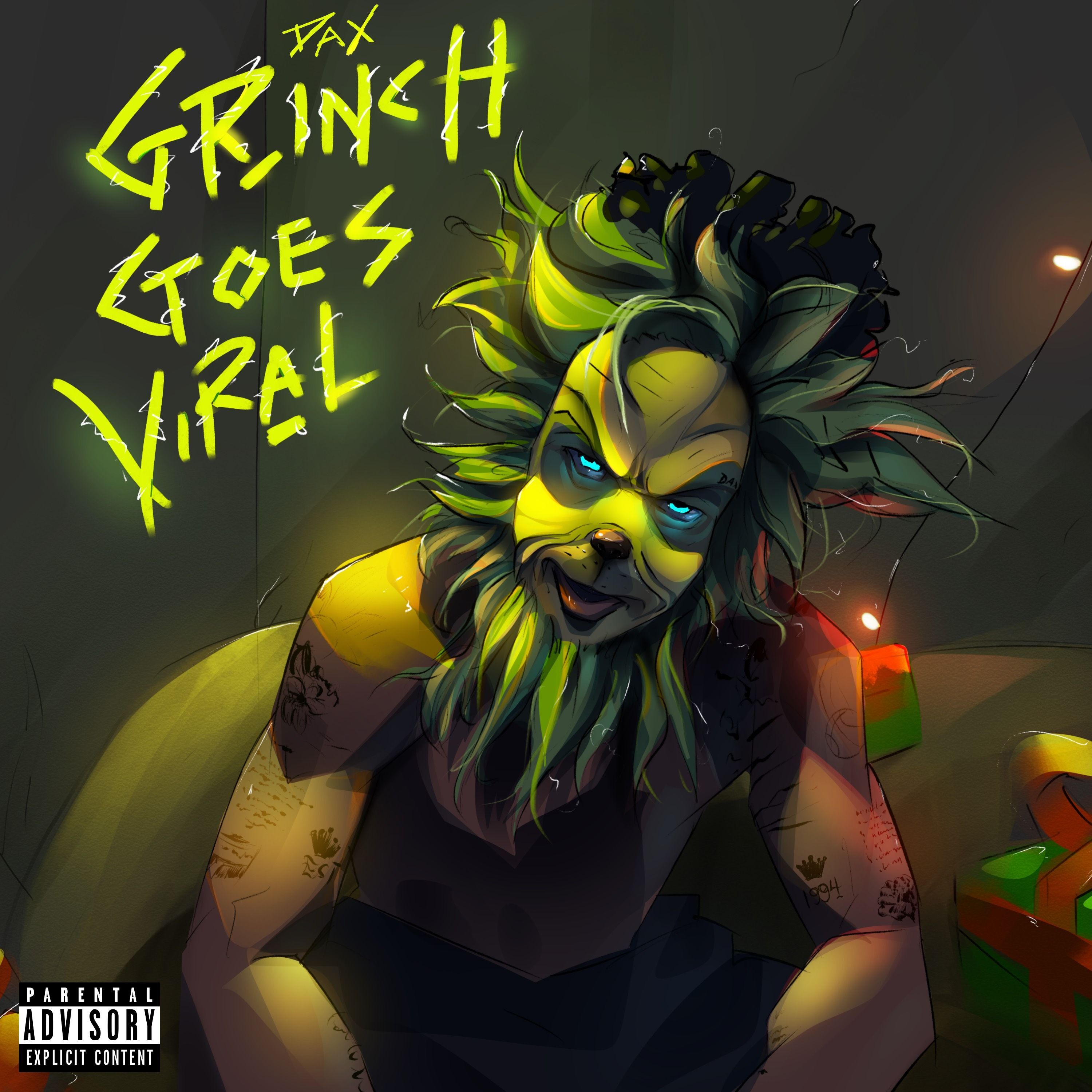 image for Christmas Madness from Experimental Hip Hop Sensation. - Dax: GRINCH GOES VIRAL