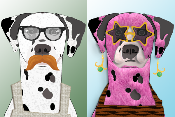 Dalmatian Nation - A Collection of Dog Portraits on Open Sea and Singular