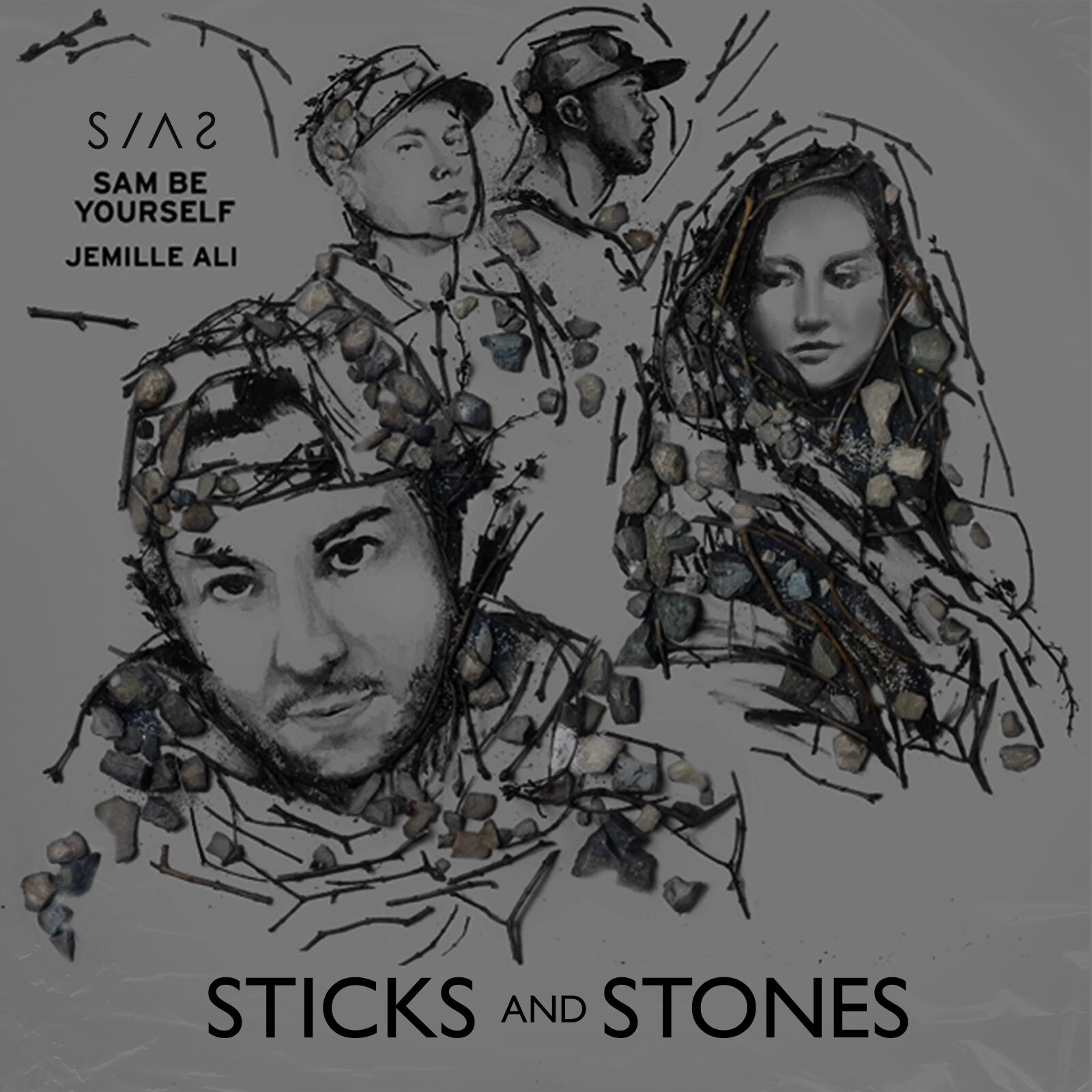 image for Detroit Collab Mixes Hip Hop and Electro Pop. - SIAS x Sam Be Yourself x Jemille Ali: Sticks And Stones