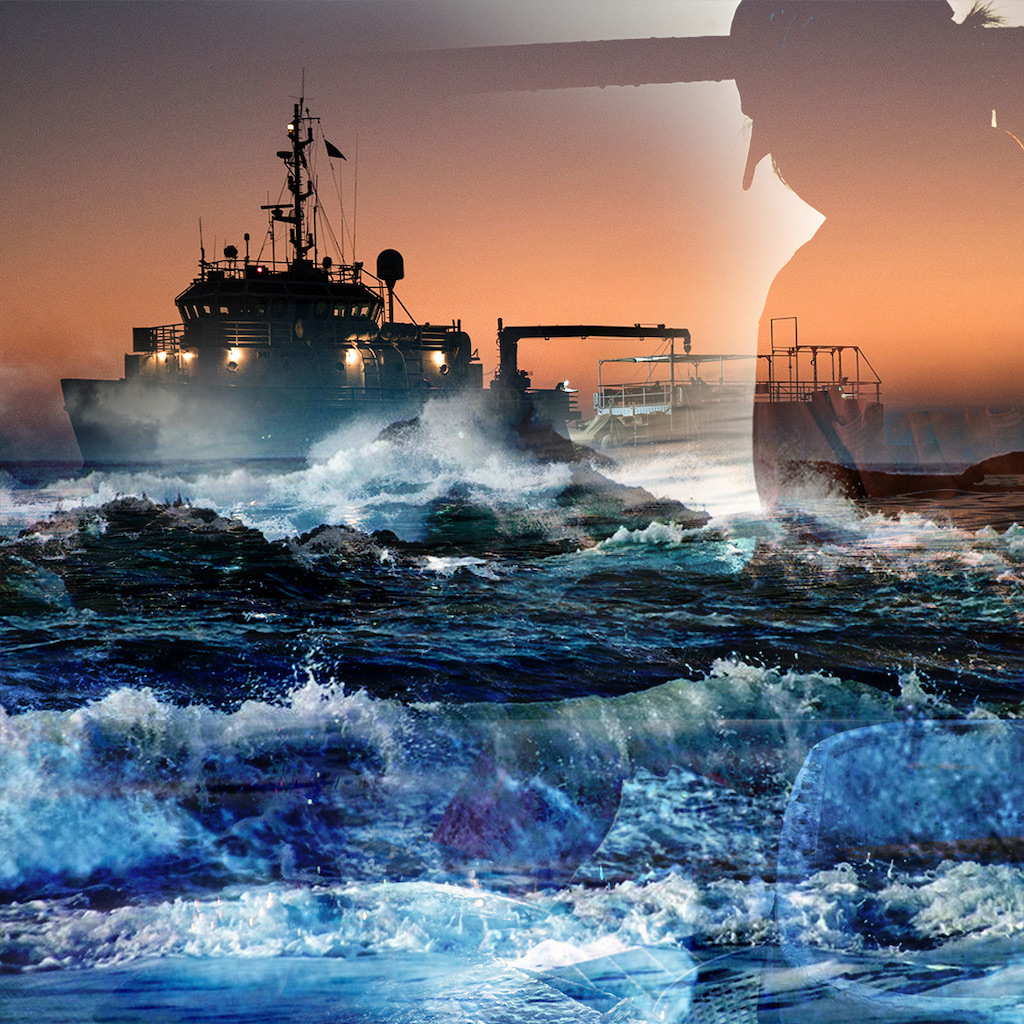 image for Wave 7 of The Outlaw Ocean Project. - Music by Alan Braxe, KMTR, Benoit Pioulard, and Cheap Monk